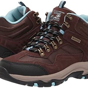 Skechers Women's Brown and Light Blue Athletic Shoes